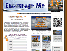 Tablet Screenshot of encourageme.tv